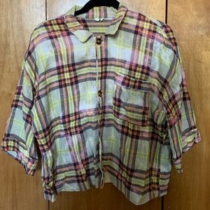 Plaid Acid Wash Flannel